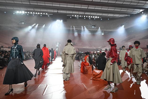 PFW - Lacoste Runway in Paris FA Models walk the runway for the Lacoste collection as part of Paris Fashion Week in Paris, on March 8, 2026. Photo by Firas Abdullah ABACAPRESS.COM Paris Ile-de-France France  Copyright: xAbdullahxFiras ABACAx