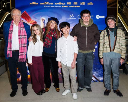 Preview Screening of The Land of Sometimes on Sunday 8 March 2026 Sir Tim Rice, Alisha Weir, Francesca Longrigg, Andrei Shen and Asa Butterfield attends the Preview Screening of The Land of Sometimes on Sunday 8 March 2026 at ODEON LUXE Leicester Square, London. ., Credit:Julie Edwards Avalon  Copyright: xJuliexEdwardsx xAvalonx 1081101021