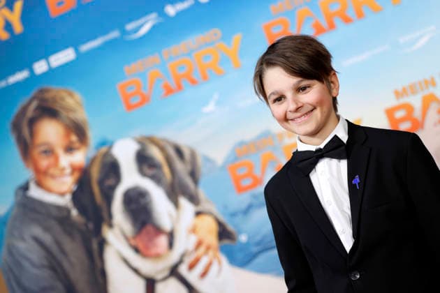Kinderschauspieler Paco von Wyss bei der Premiere des Films Mein Freund Barry , einem Kinderfilm über einen Lawinenhund, im Cinedom Kino. Köln, 08.03.2026 NRW Deutschland Copyright: xChristophxHardtx
