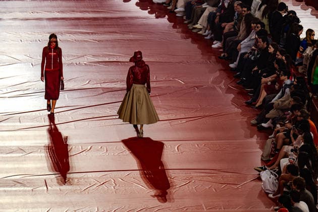 PFW - Lacoste Runway Models walk the runway during the Winter 2026-2027 show as part of Paris Fashion Week on March 8, 2026 at Roland Garros Stadium in Paris, France. Photo by Laurent Zabulon ABACAPRESS.COM Paris France  Copyright: xZabulonxLaurent ABACAx