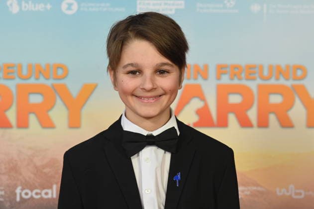 Darsteller Paco von Wyss kommt zur Filmpremiere von Film Mein Freund Barry in den Kölner Cinedom