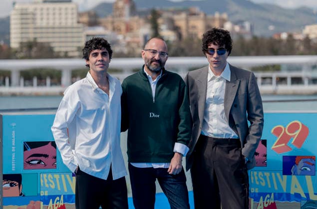 Photocall of the film Mi querida senorita at the Malaga Film Festival Producers Javier Calvo d and Javier Ambrossi i and director Fernando Gonzalez Molina c pose during the photocall of the film Mi querida senorita during the 29th edition of the Malaga Film Festival, March 8, 2026 in Malaga, Andalucía Spain This years edition aims to be a bridge between Spain and Latin America and brings together works from 71 countries In total 2 883 audiovisual works have been registered In the official competition section will participate 22 films 12 Spanish and ten Latin American, to which are added another 21 19 Spanish and two Latin American in the non-competitive official section, including the closing film 08 MARCH 2026 FESTIVAL DE MÁLAGA Malaga, A  Copyright: xAlbertoxOrtegax 7350489