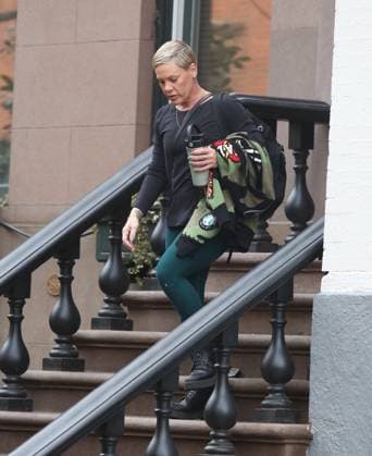 Pink departs townhouse a half an hour after husband Carey Hart and son Jameson Hart left the same townhouse and got on a subway in lower Manhattan. Both were spotted without their wedding rings amidst rumors that the couple have split. Featuring: Pink, Alecia Moore Where: New York City, New York, United States When: 08 Mar 2026 Credit: Rob Davis INSTARimages EDITORIAL USE ONLY. NOT FOR USE BY NEWSPAPERS BASED IN THE UK. Copyright: xx instar55537881