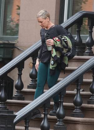 Pink departs townhouse a half an hour after husband Carey Hart and son Jameson Hart left the same townhouse and got on a subway in lower Manhattan. Both were spotted without their wedding rings amidst rumors that the couple have split. Featuring: Pink, Alecia Moore Where: New York City, New York, United States When: 08 Mar 2026 Credit: Rob Davis INSTARimages EDITORIAL USE ONLY. NOT FOR USE BY NEWSPAPERS BASED IN THE UK. Copyright: xx instar55537886
