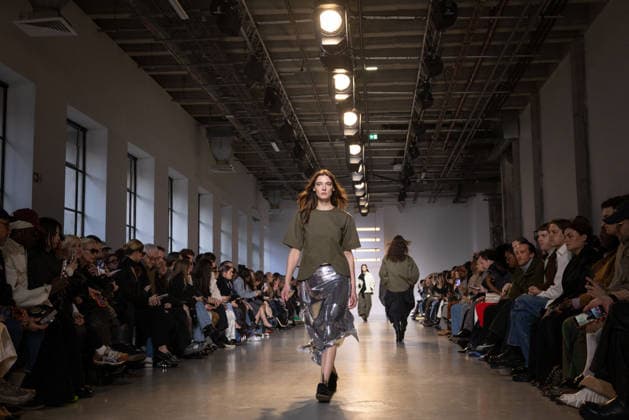 PFW - Niccolo Pasqualetti Runway A model presents a creation by Niccolo Pasqualetti for the Women s Ready to Wear Fall Winter 2026-2027 collection fashion show as part of the Paris Women Fashion Week (PFW), in Paris, on March 8, 2026. Photo by Alexis Jumeau ABACAPRESS.COM Paris France  Copyright: xJumeauxAlexis ABACAx