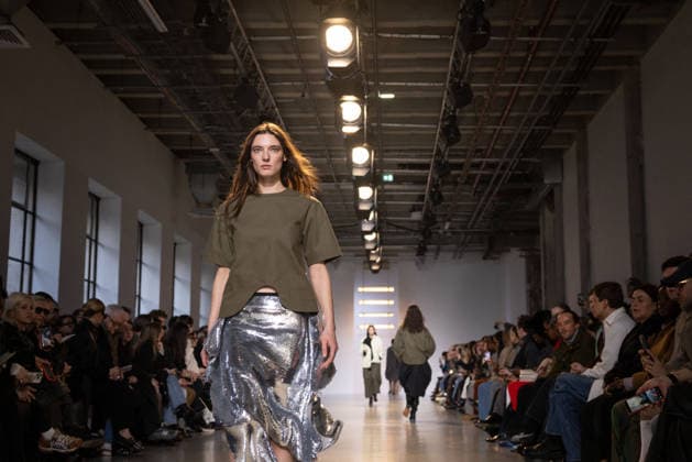 PFW - Niccolo Pasqualetti Runway A model presents a creation by Niccolo Pasqualetti for the Women s Ready to Wear Fall Winter 2026-2027 collection fashion show as part of the Paris Women Fashion Week (PFW), in Paris, on March 8, 2026. Photo by Alexis Jumeau ABACAPRESS.COM Paris France  Copyright: xJumeauxAlexis ABACAx