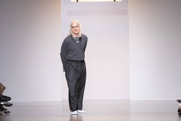 PFW - Niccolo Pasqualetti Runway Fashion designer Niccolo Pasqualetti acknowledges the audience at the end of the Niccolo Pasqualetti Women s Ready to Wear Fall Winter 2026-2027 collection fashion show as part of the Paris Women Fashion Week (PFW), in Paris, on March 8, 2026. Photo by Alexis Jumeau ABACAPRESS.COM Paris France  Copyright: xJumeauxAlexis ABACAx