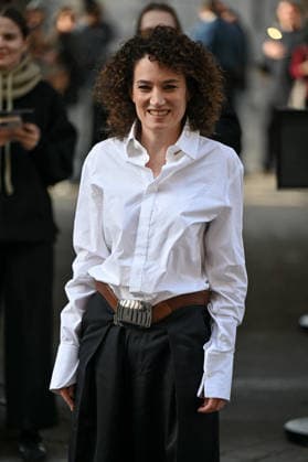 PFW Jean Paul Gaultier Outside Arrivals Coralie Fargeat arriving at the Jean Paul Gaultier show during Fashion Week in Paris, France on March 8, 2026. Photo by Julien Reynaud APS-Medias ABACAPRESS.COM Paris France  Copyright: xReynaudxJulien APS-Medias ABACAx
