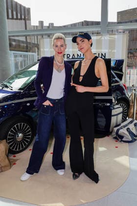 Neue Beauty-Ära bei Strandfein: Uta Raasch und Jeannine Halene präsentieren die Strandfein Beauty Signature Line - Designerin Uta Raasch mit ihrer Geschäftspartnerin Jeannine Halene (Agentur Rheinschurken.de ) setzen ein starkes Zeichen mit ihrer neu gegründeten Marke ! Im Foto ebenfalls Model Zie Helali Düsseldorf The Art of Beauty Messe NRW Deutschland