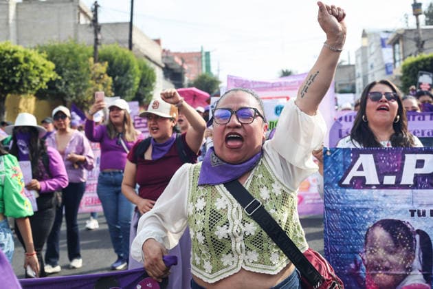 Women Join Global Strike for International Women s Day A woman taking part during a rally marking the International Women s Day to demand women rights. on March 8, 2026 in Tlaxcala, Mexico. (Photo by Essene Hernandez Eyepix Group) Copyright: xEssenexHernandezx xEyepixxGroupx EH_08032026_177702