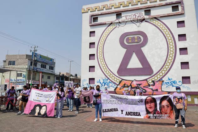 March 8, 2026, ChimalhuacaN, State Of Mexico, Mexico: Mothers and relatives of missing women and victims of femicide marched from the statue of the Chimalli Warrior to the municipal seat of Chimalhuacan in the State of Mexico to demand justice and punishment for the perpetrators, on the occasion of International Women s Day in Mexico. According to the United Nations, International Women s Day is commemorated in many countries around the world. When women from all continents, often separated by national borders and ethnic, linguistic, cultural, economic and political differences, come together on this day, they can contemplate a tradition of no less than ninety years of struggle for equality, justice, peace and development. ChimalhuacaN - ZUMAs197 20260308_aaa_s197_557 Copyright: xGerardoxVieyrax