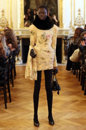 PFW - Magda Butrym Runway A model walks the runway during the Magda Butrym Womenswear Fall Winter 2026-2027 show as part of Paris Fashion Week on March 08, 2026 in Paris, France. Photo by Alain Gil Gonzalez ABACAPRESS.COM Paris France  Copyright: xGonzalezxAlain-Gil ABACAx