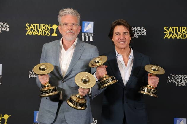 Los Angeles CA March 8 Tom Cruise and Christopher McQuarrie the 53rd Annual Saturn Awards held at Universal Hilton on March 08, 2026 in Los Angeles, California Credit AdMedia 453900 2026 03 08  Copyright: xAdMediax STAR_453900_041