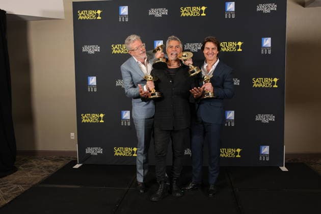 Los Angeles CA March 8 Tom Cruise, Esai Morales and Christopher McQuarrie the 53rd Annual Saturn Awards held at Universal Hilton on March 08, 2026 in Los Angeles, California Credit AdMedia 453900 2026 03 08  Copyright: xAdMediax STAR_453900_042