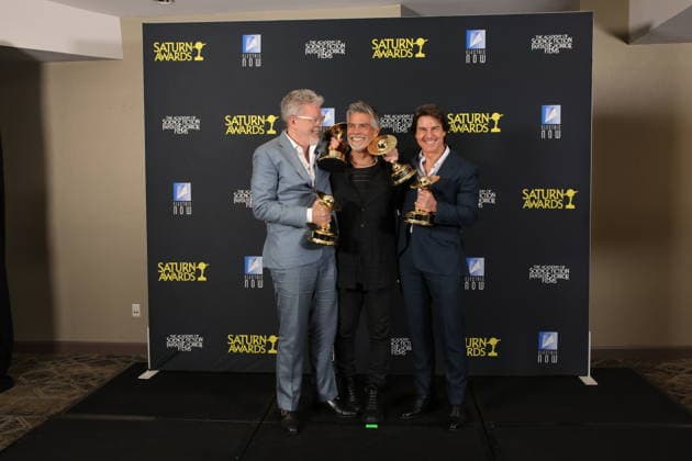 Los Angeles CA March 8 Tom Cruise, Esai Morales and Christopher McQuarrie the 53rd Annual Saturn Awards held at Universal Hilton on March 08, 2026 in Los Angeles, California. Credit: USA - ZUMAa123 20260308_zaa_a123_173 Copyright: xAdMediax