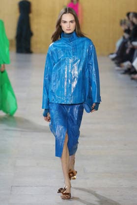 PFW - Akris Runway A model walks the runway during the Akris Womenswear Fall Winter 2026-2027 show as part of Paris Fashion Week on March 08, 2026 in Paris, France. Photo by Alain Gil Gonzalez ABACAPRESS.COM Paris France  Copyright: xGonzalezxAlain-Gil ABACAx