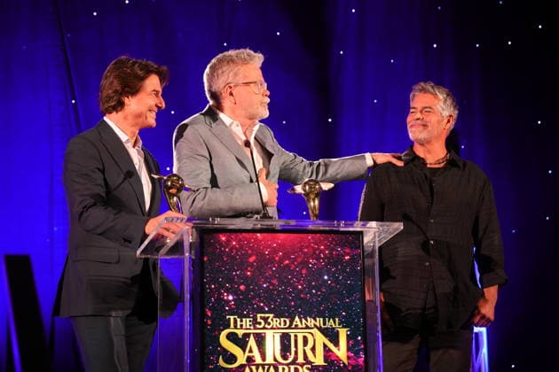 Los Angeles CA March 8 Tom Cruise and Christopher McQuarrie the 53rd Annual Saturn Awards held at Universal Hilton on March 08, 2026 in Los Angeles, California Credit AdMedia 453900 2026 03 08  Copyright: xAdMediax STAR_453900_108