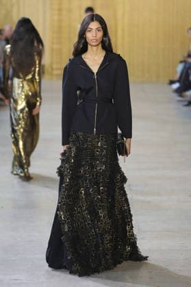 PFW - Akris Runway A model walks the runway during the Akris Womenswear Fall Winter 2026-2027 show as part of Paris Fashion Week on March 08, 2026 in Paris, France. Photo by Alain Gil Gonzalez ABACAPRESS.COM Paris France  Copyright: xGonzalezxAlain-Gil ABACAx