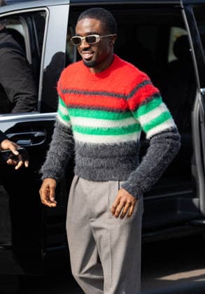 Caleb McLaughlin at Lacoste Collection Femme Prêt à Porter Automne Hiver 2026 2027 fashion show during Paris Fashion Week on march 8th 2026 Thibault Duboucher Bestimage Celebrities at Lacoste Women Ready to Wear Fall Winter 2026 2027 Collection fashion show, during Paris Fashion Week on march 8th 2026 Paris France  Copyright: xThibaultxDuboucherx xBestimagexThibaultxDuboucherx xBestimagex