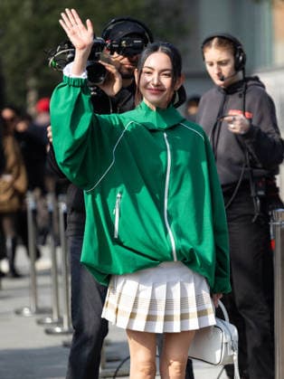 Davika Hoorne at Lacoste Collection Femme Prêt à Porter Automne Hiver 2026 2027 fashion show during Paris Fashion Week on march 8th 2026 Thibault Duboucher Bestimage Celebrities at Lacoste Women Ready to Wear Fall Winter 2026 2027 Collection fashion show, during Paris Fashion Week on march 8th 2026 Paris France  Copyright: xThibaultxDuboucherx xBestimagexThibaultxDuboucherx xBestimagex
