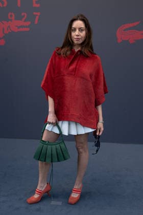 PFW - Lacoste Photocall Aubrey Plaza attends the Winter 2026-2027 show as part of Paris Fashion Week on March 08, 2026 at Roland Garros Stadium in Paris, France. Photo by Laurent Zabulon ABACAPRESS.COM Paris France  Copyright: xZabulonxLaurent ABACAx