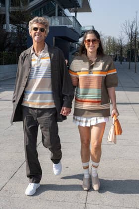 PFW - Lacoste Photocall Lauren Lake and Gustavo Kuerten attend the Lacoste Womenswear Fall Winter 2026-2027 show as part of Paris Fashion Week on March 08, 2026 at Roland Garros Stadium in Paris, France. Photo by Laurent Zabulon ABACAPRESS.COM Paris France  Copyright: xZabulonxLaurent ABACAx
