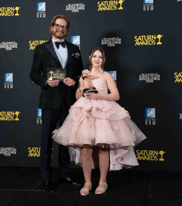 March 8, 2026, Hollywood, California, United States: Bryan Fuller and Sophie Sloan arrive on the red carpet of the 53rd Annual Saturn Awards at The Hilton Universal City Hotel in Hollywood California on Mar. 8, 2026. (Contributing Photographer, Hollywood United States - ZUMAt169 20260308_zep_t169_021 Copyright: xConnorxTerryx