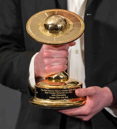 March 8, 2026, Hollywood, California, United States: Jack Champion arrives on the red carpet of the 53rd Annual Saturn Awards at The Hilton Universal City Hotel in Hollywood California on Mar. 8, 2026. (Contributing Photographer, Hollywood United States - ZUMAt169 20260308_zep_t169_025 Copyright: xConnorxTerryx