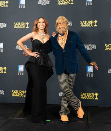 March 8, 2026, Hollywood, California, United States: Andy Allo and Dana Gould arrives on the red carpet of the 53rd Annual Saturn Awards at The Hilton Universal City Hotel in Hollywood California on Mar. 8, 2026. (Contributing Photographer, Hollywood United States - ZUMAt169 20260308_zep_t169_041 Copyright: xConnorxTerryx