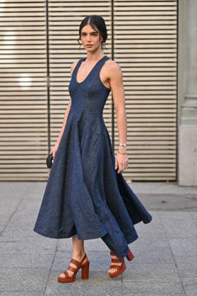 PFW Zimmermann Outside Arrivals Yousra Mohsen arriving at the Zimmermann show during Fashion Week in Paris, France on March 9, 2026. Photo by Julien Reynaud APS-Medias ABACAPRESS.COM Paris France  Copyright: xReynaudxJulien APS-Medias ABACAx