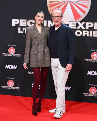 Milan, photocall for the contestants of the new edition of Pechino Express 2026, starting March 12 on Sky. Pictured: Giulia Salemi, Guido Meda  Copyright: xManuelexMangiarottix xipa-agency.netx xManuelexMangiarottix IPA_Agency_IPA72619575