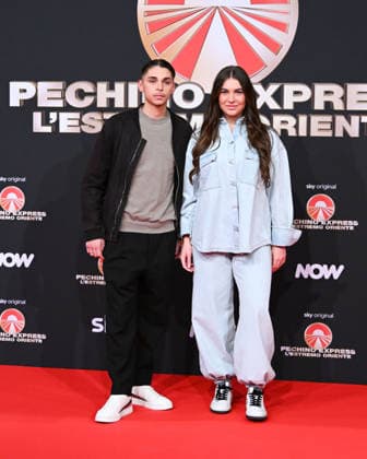 Milan, photocall for the contestants of the new edition of Pechino Express 2026, starting March 12 on Sky. Pictured: Chanel Totti and Filippo Laurino.  Copyright: xManuelexMangiarottix xipa-agency.netx xManuelexMangiarottix IPA_Agency_IPA72619603