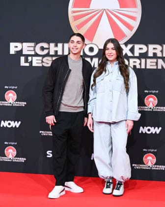 Milan, photocall for the contestants of the new edition of Pechino Express 2026, starting March 12 on Sky. Pictured: Chanel Totti and Filippo Laurino.  Copyright: xManuelexMangiarottix xipa-agency.netx xManuelexMangiarottix IPA_Agency_IPA72619611