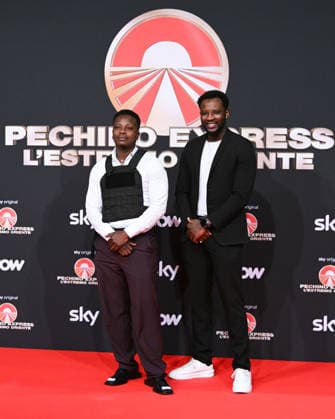 Milan, photocall for the contestants of the new edition of Pechino Express 2026, starting March 12 on Sky. Pictured: Tay Vines and Assane Diop.  Copyright: xManuelexMangiarottix xipa-agency.netx xManuelexMangiarottix IPA_Agency_IPA72619624