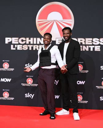 Milan, photocall for the contestants of the new edition of Pechino Express 2026, starting March 12 on Sky. Pictured: Tay Vines and Assane Diop.  Copyright: xManuelexMangiarottix xipa-agency.netx xManuelexMangiarottix IPA_Agency_IPA72619625