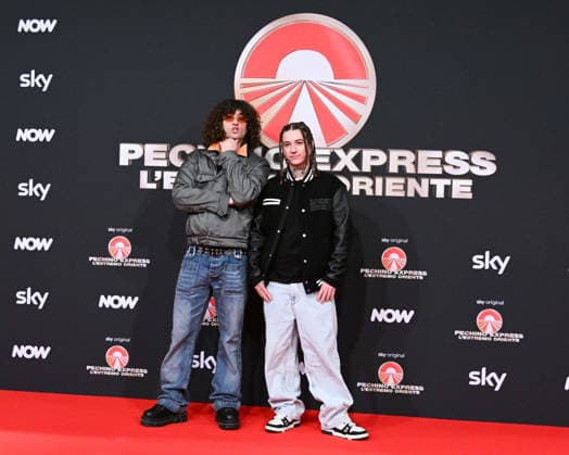 Milan, photocall for the contestants of the new edition of Pechino Express 2026, starting March 12 on Sky. Pictured: Dani Faiv and Tony 2Milli.  Copyright: xManuelexMangiarottix xipa-agency.netx xManuelexMangiarottix IPA_Agency_IPA72619845