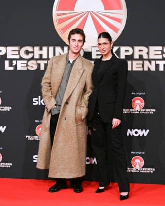 Milan, photocall for the contestants of the new edition of Pechino Express 2026, starting March 12 on Sky. Pictured: Elisa Maino and Mattia Stanga.  Copyright: xManuelexMangiarottix xipa-agency.netx xManuelexMangiarottix IPA_Agency_IPA72619884