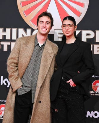 Milan, photocall for the contestants of the new edition of Pechino Express 2026, starting March 12 on Sky. Pictured: Elisa Maino and Mattia Stanga.  Copyright: xManuelexMangiarottix xipa-agency.netx xManuelexMangiarottix IPA_Agency_IPA72619890
