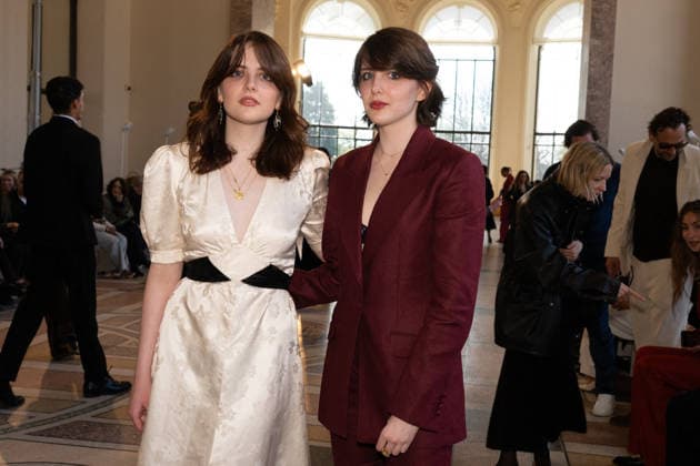 PFW - Gabriela Hearst Front Row Olivia Isacson and Mia Isacson attend the Gabriela Hearst Winter 2026-2027 show as part of Paris Fashion Week on March 9, 2026 at Petit Palais in Paris, France. Photo by Laurent Zabulon ABACAPRESS.COM Paris France  Copyright: xZabulonxLaurent ABACAx