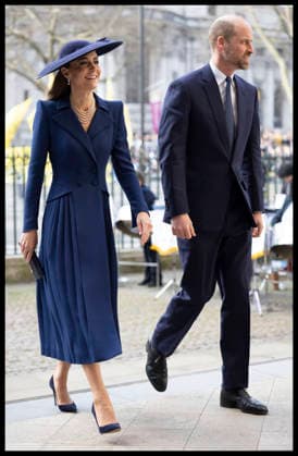 . 09 03 2026. London, United Kingdom. Prince William and Kate Middleton, the Prince and Princess of Wales , arriving at the Commonwealth Day Service at Westminster Abbey in London.  xStephenxLockx xi-Imagesx IIM-26620-0046