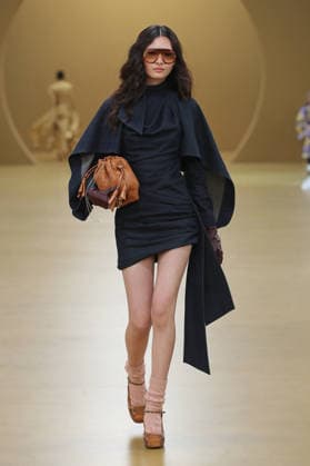 PFW - Zimmermann Runway A model walks the runway during the Zimmermann Womenswear Fall Winter 2026-2027 show as part of Paris Fashion Week on March 9, 2026 in Paris, France. Photo by Alain Gil Gonzalez ABACAPRESS.COM Paris France  Copyright: xGonzalezxAlain-Gil ABACAx