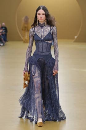 PFW - Zimmermann Runway A model walks the runway during the Zimmermann Womenswear Fall Winter 2026-2027 show as part of Paris Fashion Week on March 9, 2026 in Paris, France. Photo by Alain Gil Gonzalez ABACAPRESS.COM Paris France  Copyright: xGonzalezxAlain-Gil ABACAx