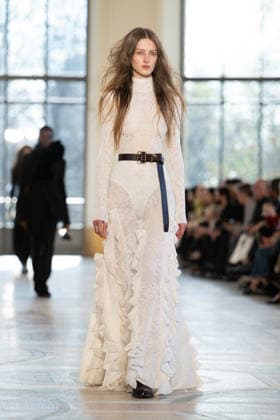 PFW - Gabriela Hearst Runway LZ A model walks the runway during the Gabriela Hearst Winter 2026-2027 show as part of Paris Fashion Week on March 09, 2026 at Petit Palais in Paris, France. Photo by Laurent Zabulon ABACAPRESS.COM  Copyright: xZabulonxLaurent ABACAx