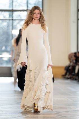 PFW - Gabriela Hearst Runway LZ A model walks the runway during the Gabriela Hearst Winter 2026-2027 show as part of Paris Fashion Week on March 09, 2026 at Petit Palais in Paris, France. Photo by Laurent Zabulon ABACAPRESS.COM  Copyright: xZabulonxLaurent ABACAx