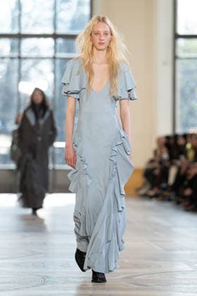 PFW - Gabriela Hearst Runway LZ A model walks the runway during the Gabriela Hearst Winter 2026-2027 show as part of Paris Fashion Week on March 09, 2026 at Petit Palais in Paris, France. Photo by Laurent Zabulon ABACAPRESS.COM  Copyright: xZabulonxLaurent ABACAx