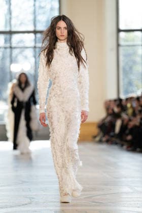 PFW - Gabriela Hearst Runway LZ A model walks the runway during the Gabriela Hearst Winter 2026-2027 show as part of Paris Fashion Week on March 09, 2026 at Petit Palais in Paris, France. Photo by Laurent Zabulon ABACAPRESS.COM  Copyright: xZabulonxLaurent ABACAx