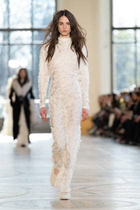 PFW - Gabriela Hearst Runway LZ A model walks the runway during the Gabriela Hearst Winter 2026-2027 show as part of Paris Fashion Week on March 09, 2026 at Petit Palais in Paris, France. Photo by Laurent Zabulon ABACAPRESS.COM  Copyright: xZabulonxLaurent ABACAx