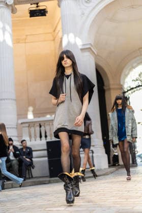 PFW Zadig et Voltaire Runway NB Model walks on the runway at the Zadig & Voltaire Womenswear Fall Winter 2026-2027 show as part of Paris Fashion Week on March 09, 2026 in Paris, France. Photo by Nasser Berzane ABACAPRESS.COM Paris France  Copyright: xBerzanexNasser ABACAx