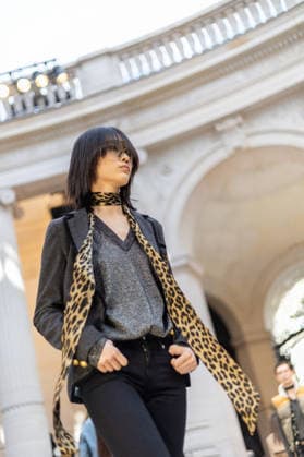 PFW Zadig et Voltaire Runway NB Model walks on the runway at the Zadig & Voltaire Womenswear Fall Winter 2026-2027 show as part of Paris Fashion Week on March 09, 2026 in Paris, France. Photo by Nasser Berzane ABACAPRESS.COM Paris France  Copyright: xBerzanexNasser ABACAx