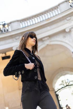 PFW Zadig et Voltaire Runway NB Model walks on the runway at the Zadig & Voltaire Womenswear Fall Winter 2026-2027 show as part of Paris Fashion Week on March 09, 2026 in Paris, France. Photo by Nasser Berzane ABACAPRESS.COM Paris France  Copyright: xBerzanexNasser ABACAx